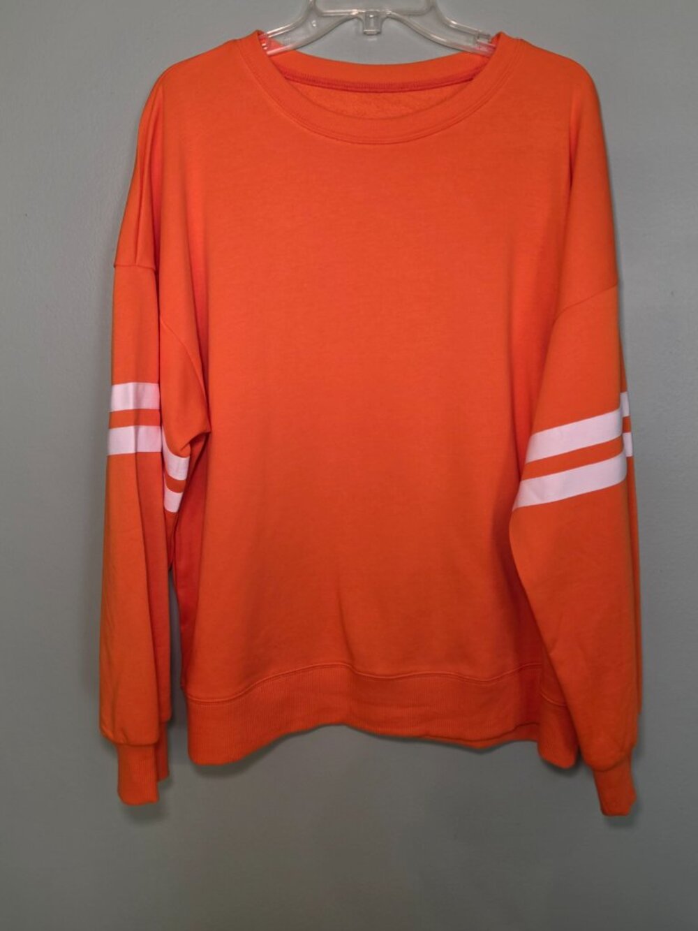 NWOT Boutique Orange varsity sweatshirt XL